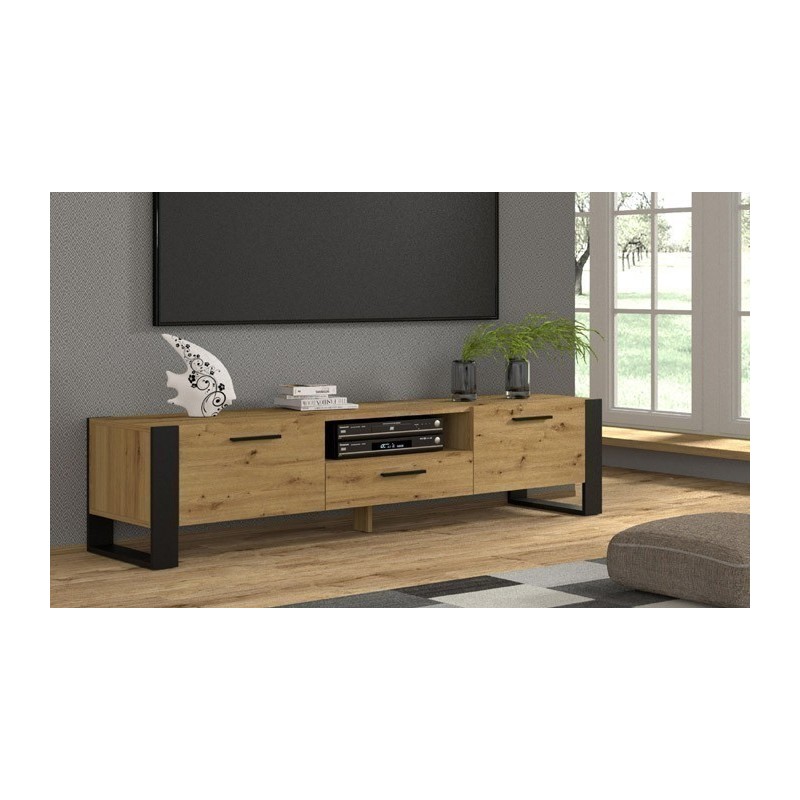 TV-Möbel, Wohnzimmer,TV-Möbel Nuka 200Cm Wood