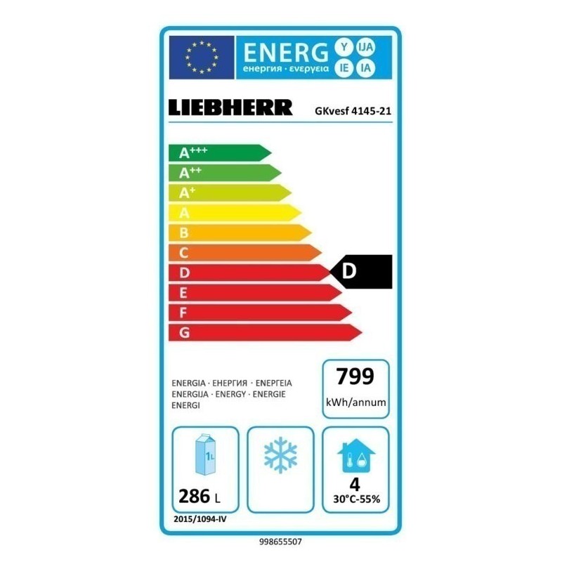GKVESF-4145-21 LIEBHERR Kühlschrank mit Umluftbetrieb