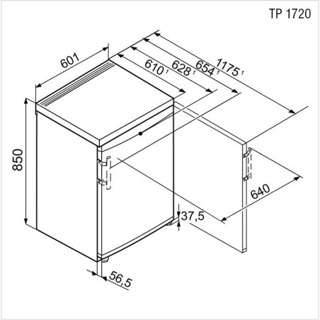 TP-1720-22 LIEBHERR Réfrigérateur indépendant