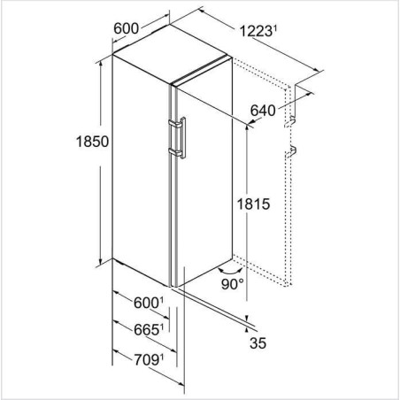 KBES-4374-21 LIEBHERR Réfrigérateur indépendant BluPerformance