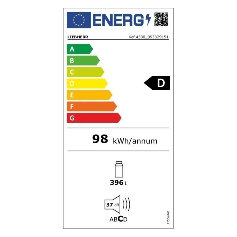 KEF-4330-21 LIEBHERR Freistehender Kühlschrank BluPerformance