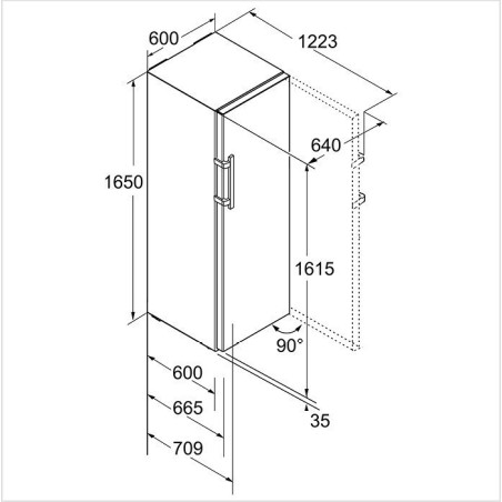 KBEF-3730-21 LIEBHERR Réfrigérateur indépendant BluPerformance