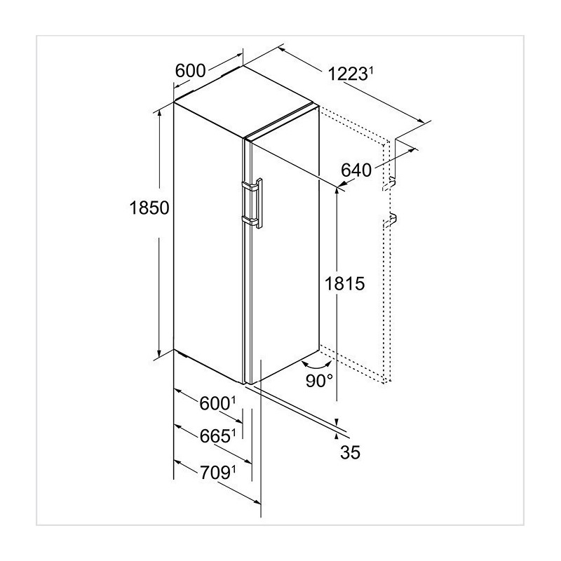 KB-4330-21 LIEBHERR Freistehender Kühlschrank BluPerformance