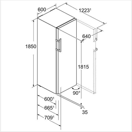 KB-4330-21 LIEBHERR Freistehender Kühlschrank BluPerformance