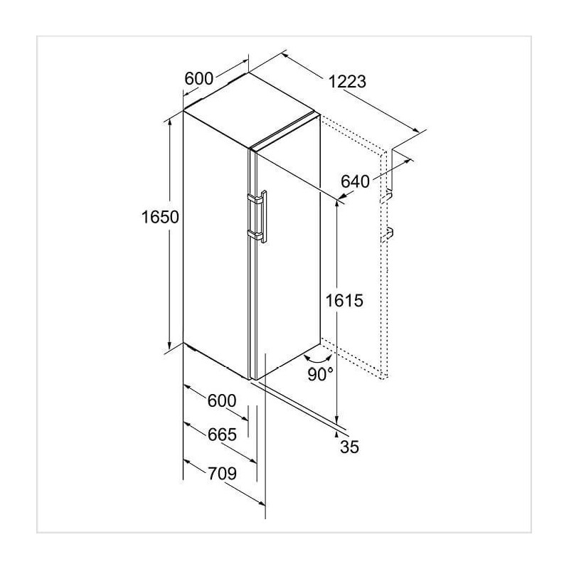 K-3730-21 LIEBHERR Freistehender Kühlschrank BluPerformance