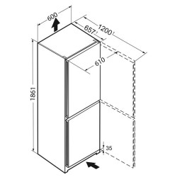 CNEL-4313-23 LIEBHERR Combi réfrigérateurs-congélateurs