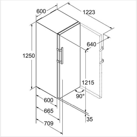 B-2830-22 LIEBHERR Kühlschrank komplett BioFresh freistehend