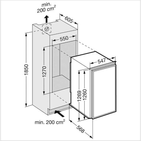 EKPC-2554-21 LIEBHERR Réfrigérateur blanc