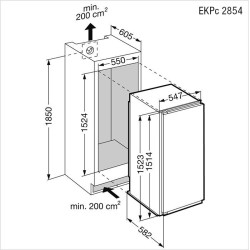 EKPC-2854-21 LIEBHERR Réfrigérateur blanc