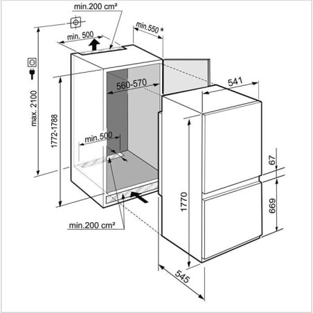 ICSE-5103-20 LIEBHERR Combiné réfrigérateur-congélateur