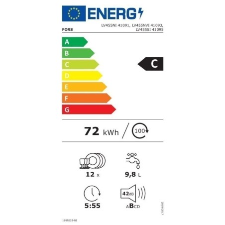 FORS Geschirrspüler SMS 55 cm LV-455SI N 41095