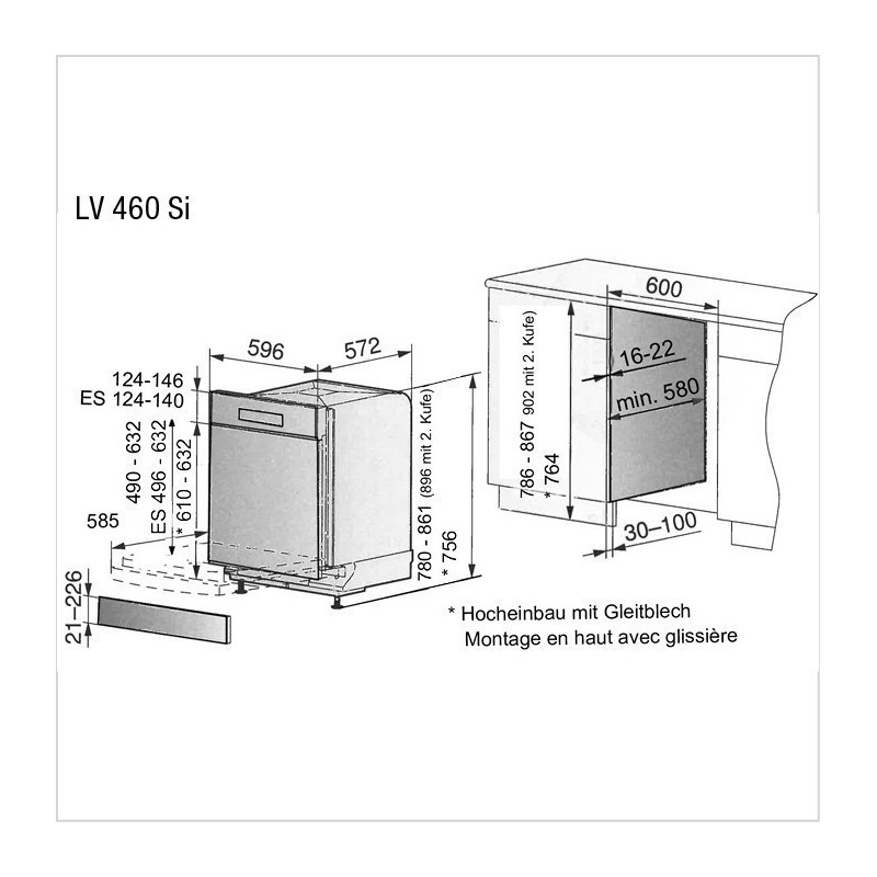 FORS Lave-vaisselle EURO 60 cm LV-460SI W 41110