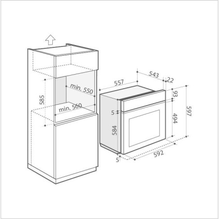 DE DIETRICH Backofen 60 cm DOR7586A