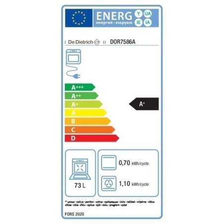 DE DIETRICH Backofen 60 cm DOR7586A