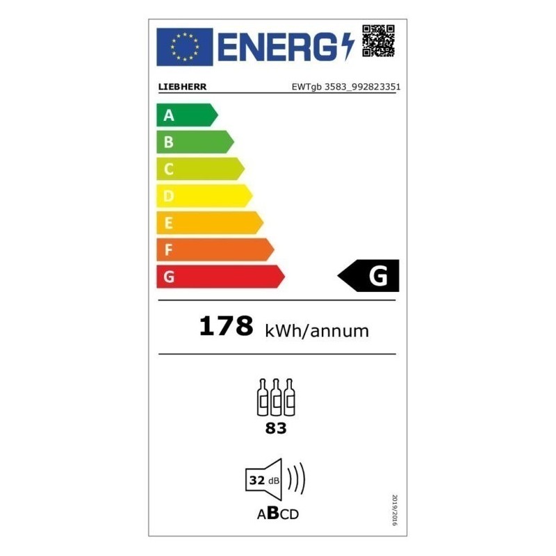 EWTGB-3583-21 LIEBHERR Cave de temperé de vin eingeseed