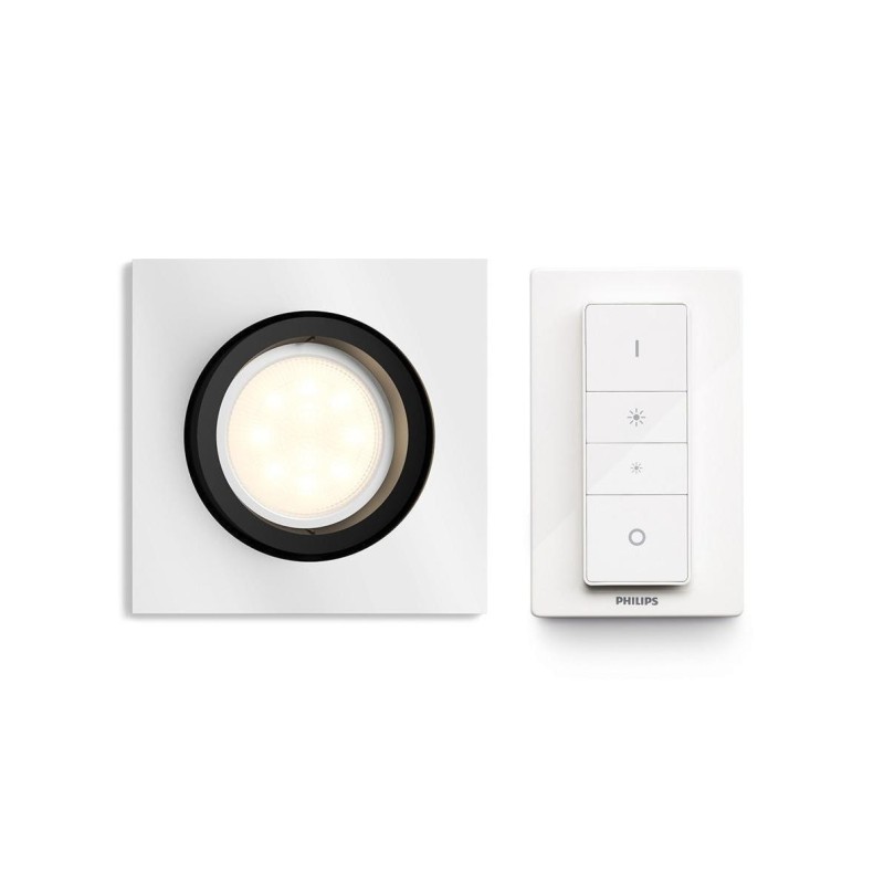 Éclairage intelligent|Philips Hue Spot à encastrer Milliskin 50421/48/P7 GU10 Noir