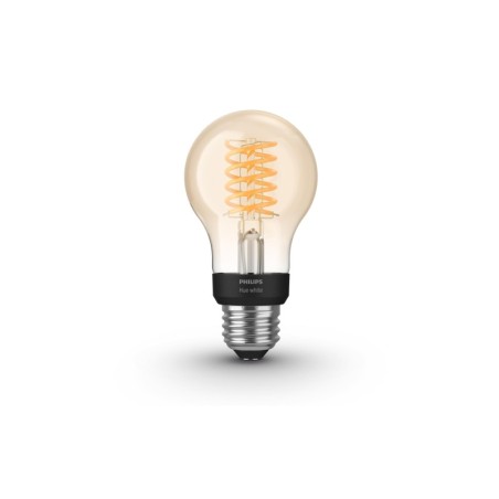 Éclairage intelligent|Philips Hue Ampoule Blanc Filament, A60, 7W, E27, Bluetooth