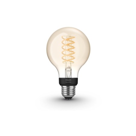 Éclairage intelligent|Philips Hue Ampoule Blanc Filament, G93, 7W, E27, Bluetooth