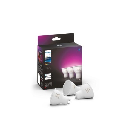 Éclairage intelligent|Philips Hue Ampoule White & Color Ambiance, GU10, 3 pièces, BT