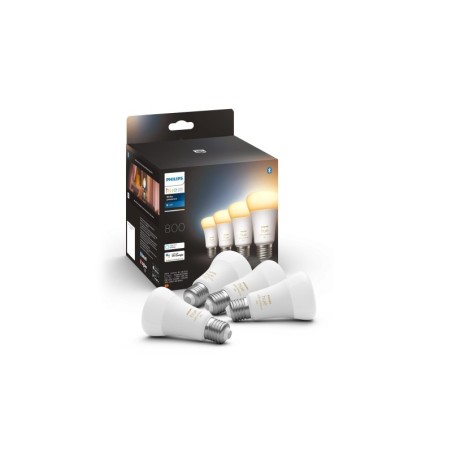 Éclairage intelligent|Philips Hue Ampoule White Ambiance, E27, 4 pièces, BT