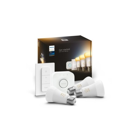 Éclairage intelligent|Philips Hue Kit de départ White Ambiance, 3 x E27, 75 W, variateur de lumière