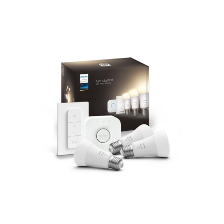 Éclairage intelligent|Philips Hue Kit de départ White, 3 x E27, 75 W, variateur de lumière