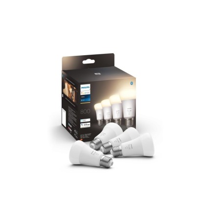 Éclairage intelligent|Philips Hue Ampoule White, 9 W, E27, 4 pièces, Bluetooth