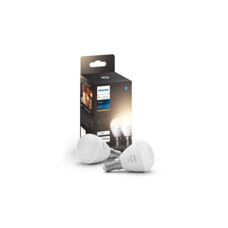 Éclairage intelligent|Philips Hue Ampoule White, 5.7 W, E14, Lustre, 2 pièces, BT
