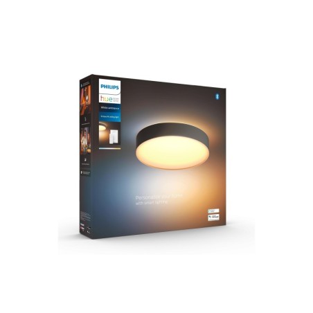 Éclairage intelligent|Philips Hue Plafonnier White Ambiance, Enrave M, Noir, Bluetooth