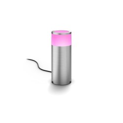 Philips Hue Lampe socle plein air White & Color Ambiance Calla, Argent