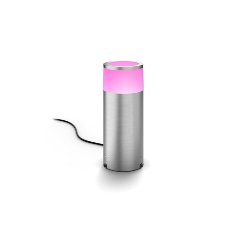 Éclairage intelligent|Philips Hue Lampe socle plein air White & Color Ambiance Calla, Argent