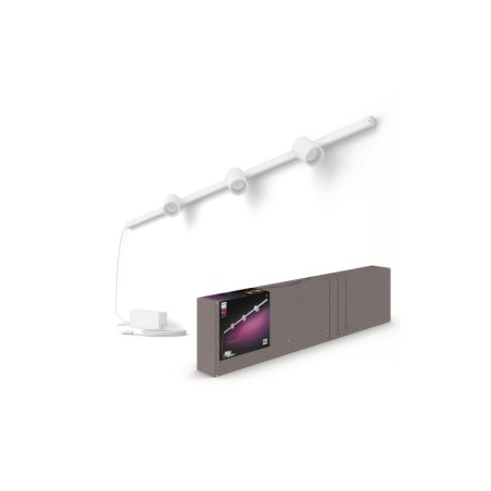 Éclairage intelligent|Philips Hue Spot LED sur rail Kit de base Perifo, 3 x 5,2 W, blanc